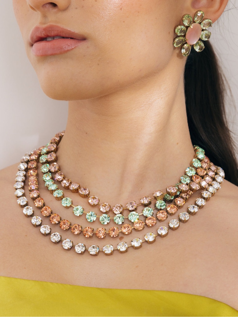 New Loren Hope Arista Slider Necklace in Chrysolite